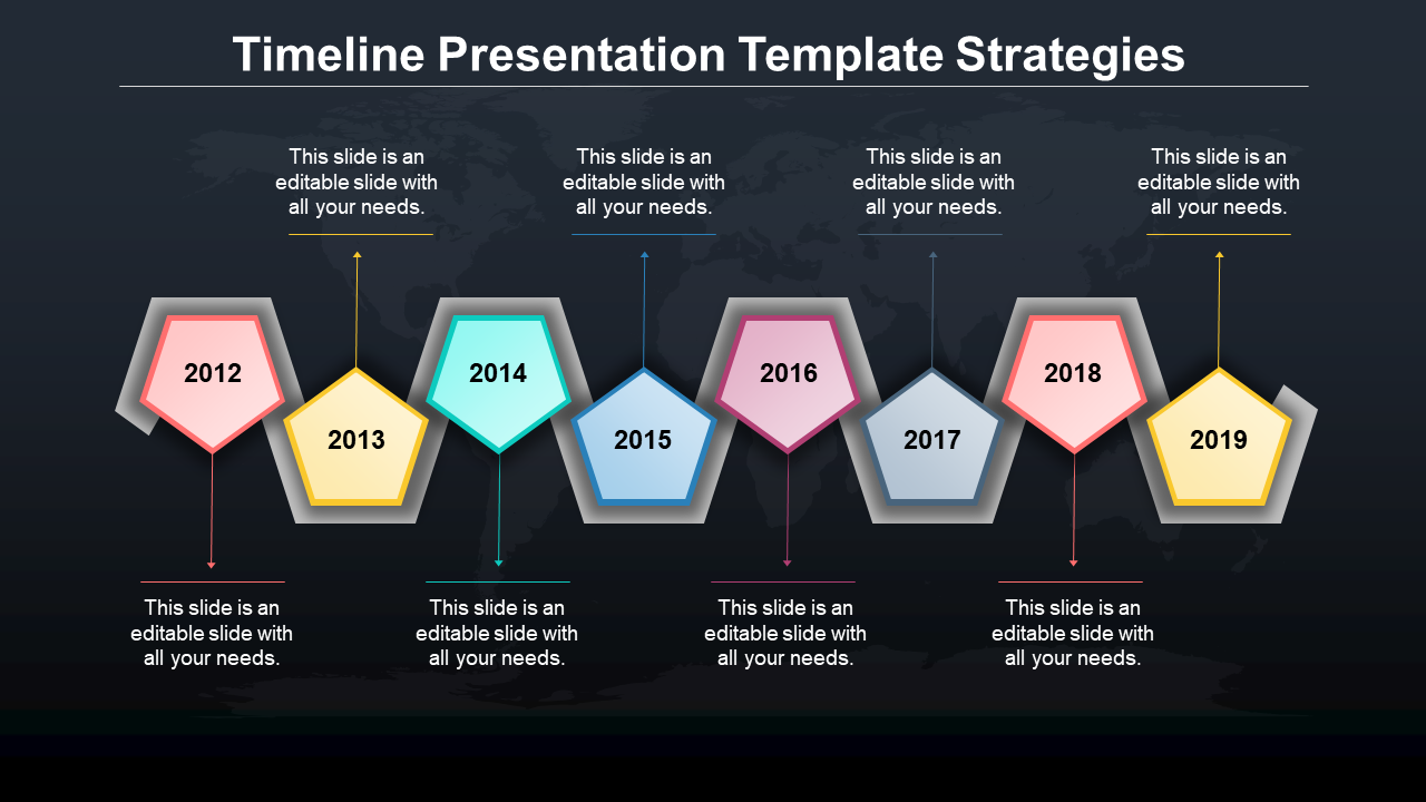 Timeline Milestones PPT Template and Google Slides